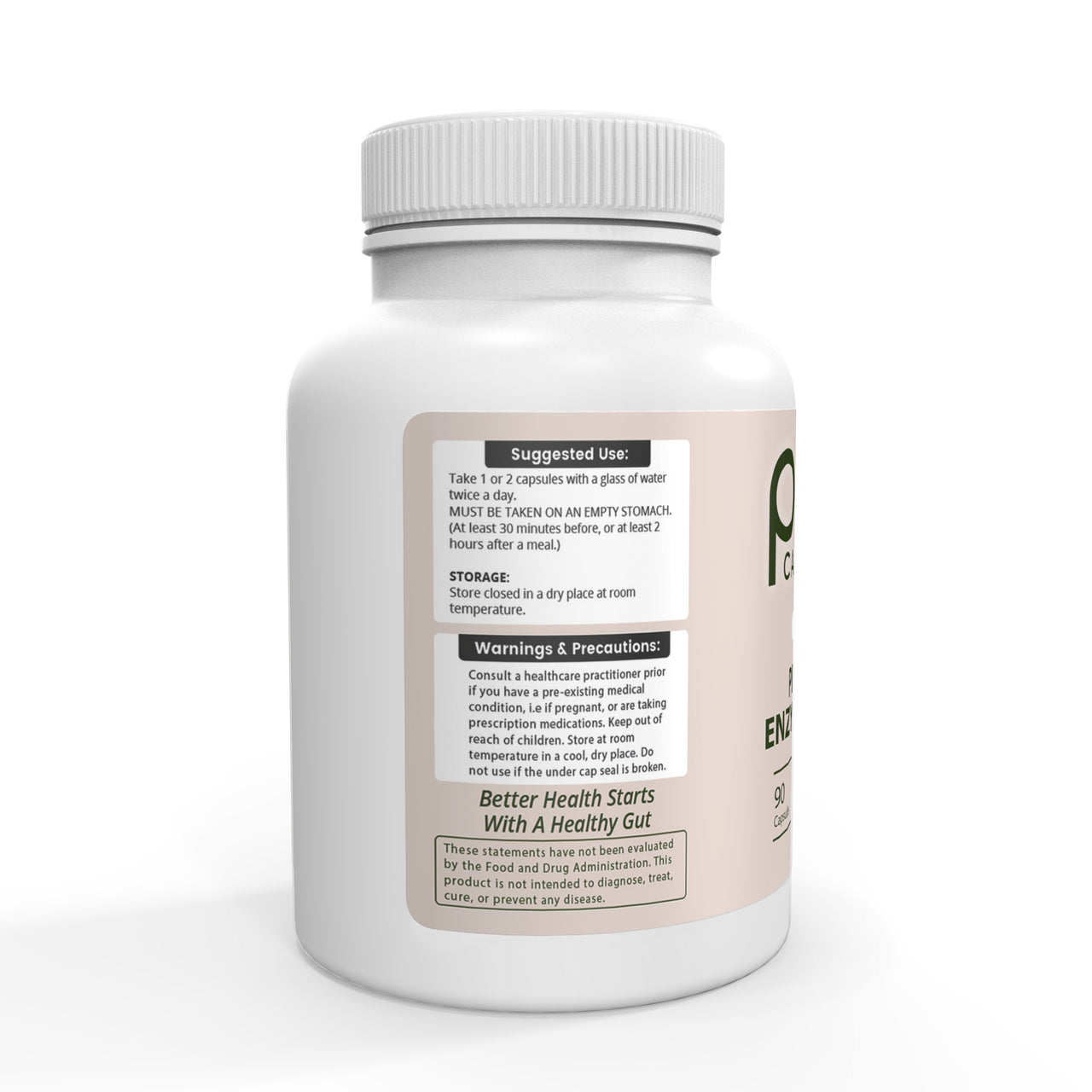 Pure Candida Probiotic Enzyme Prime III – Daily Gut Health & Digestive Support, Enzymes & Prebiotics – 90 Capsules