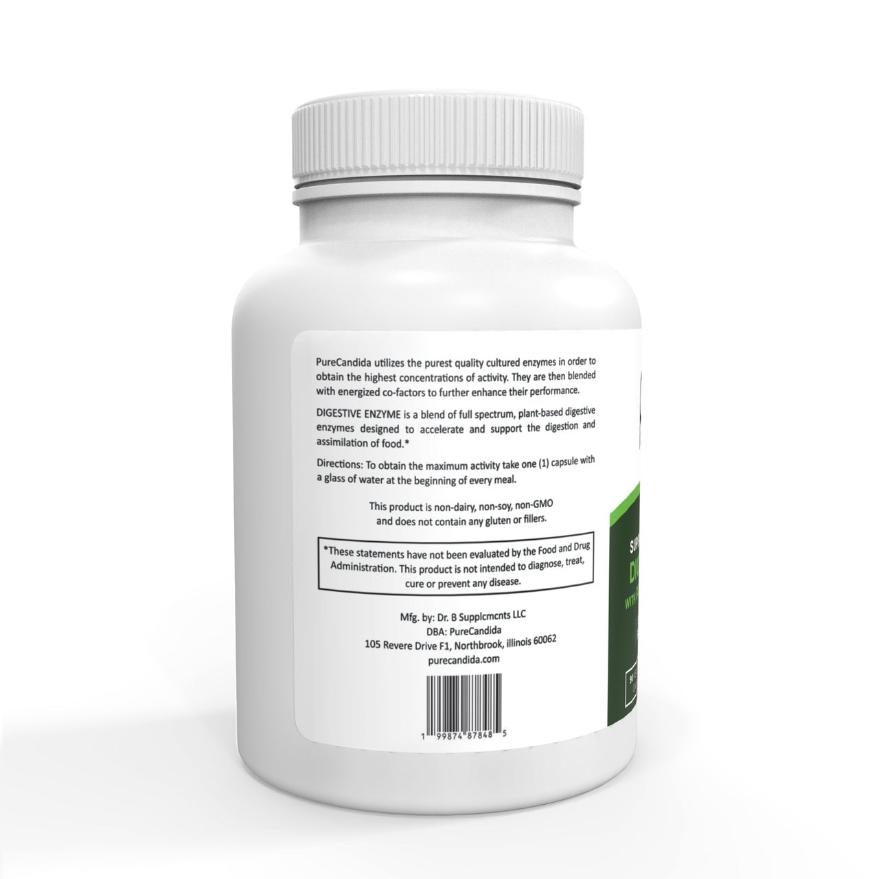 Pure Candida Digestive Enzymes with AstraZyme® – Multi-Enzyme & Probiotic Formula 90 Capsule