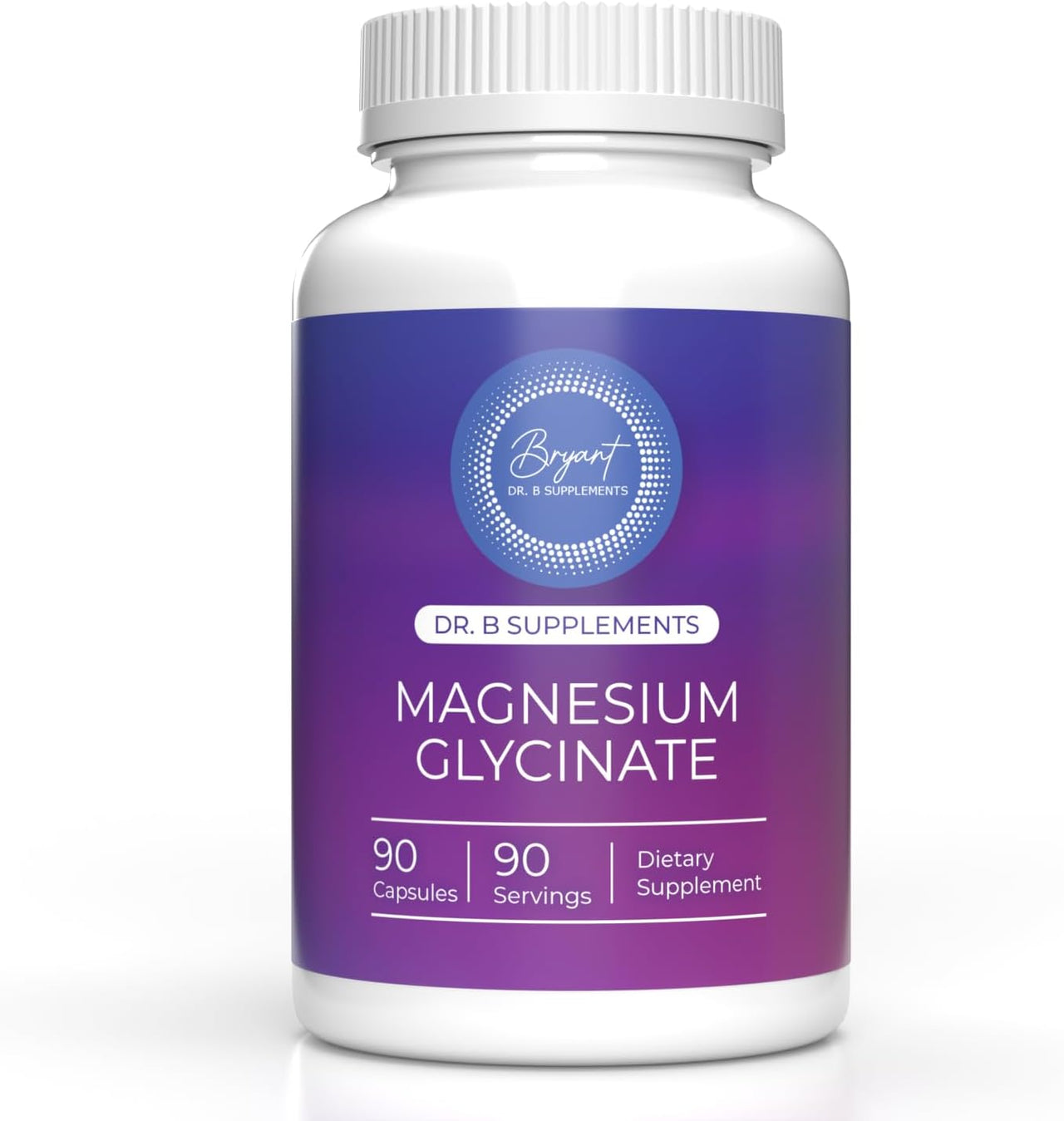 Dr Bryant's Encapsulation Magnesium (Glycinate) 120 mg - Supplement to Support Stress Relief, Sleep, Heart Health, Nerves, Muscles, and Metabolism* - Highly Absorbable Magnesium Glycinate - 90 Capsules