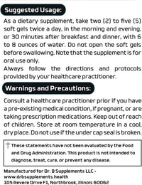 Dr Bryant's Undecylenic Acid - 250 mg Formerly SF722 Fatty Acid to Support a Healthy Balance of Gut and Vaginal Flora 250 SoftGel Capsule - 50 Servings