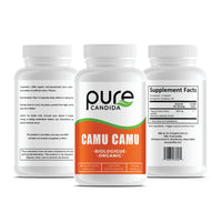 PureCandida Organic Camu Camu Capsules 500mg – Natural Vitamin C Source – Antioxidant Superfruit,  – 90 Capsules