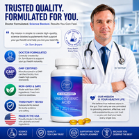 PureCandida Undecylenic Acid 250 mg Softgels – Premium Fatty Acid Supplement | 50 Capsules | Quality Manufactured in USA